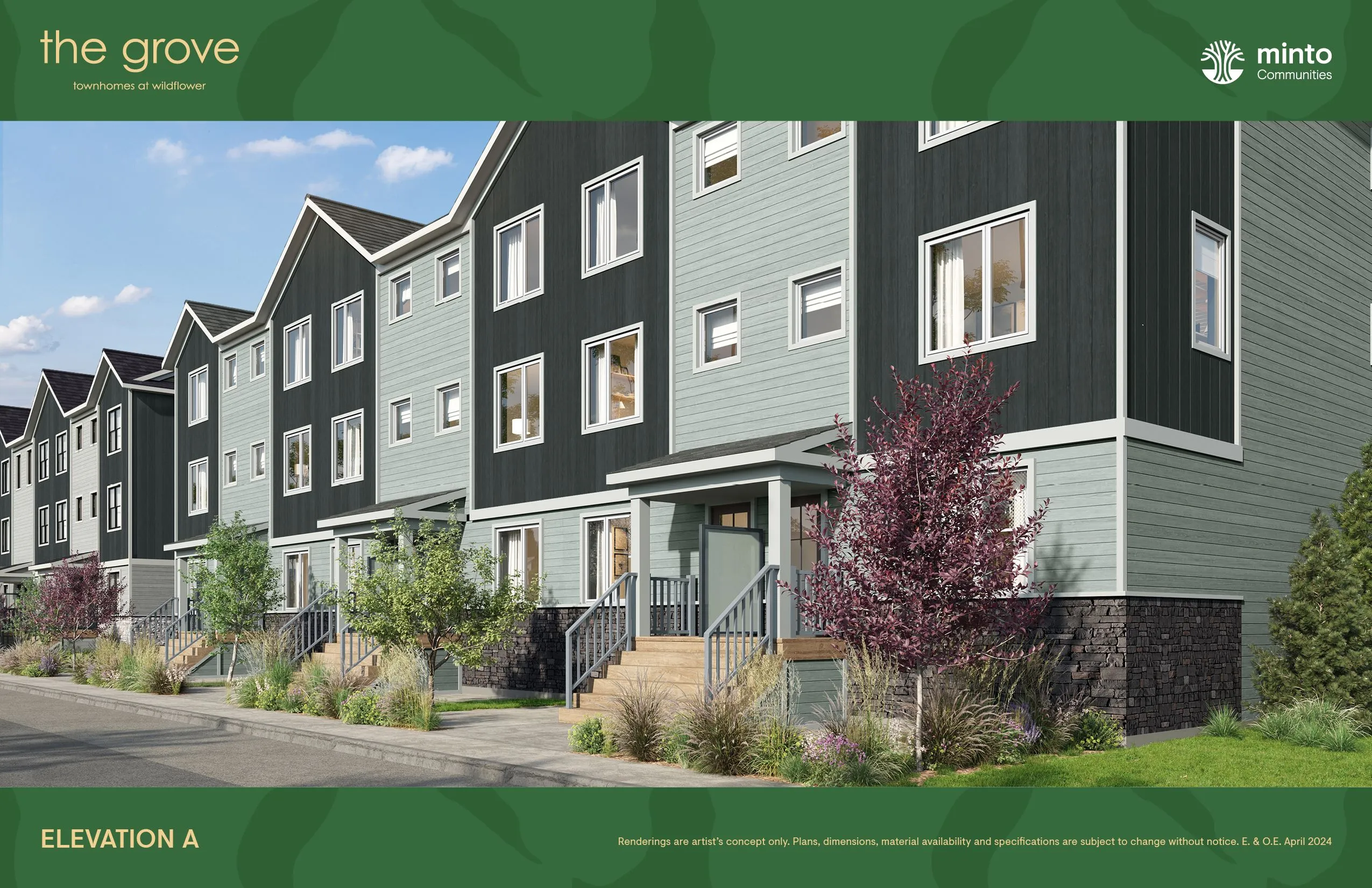 The Grove Townhomes at Wildflower located at 21 Willow Green SW, Airdrie, AB image